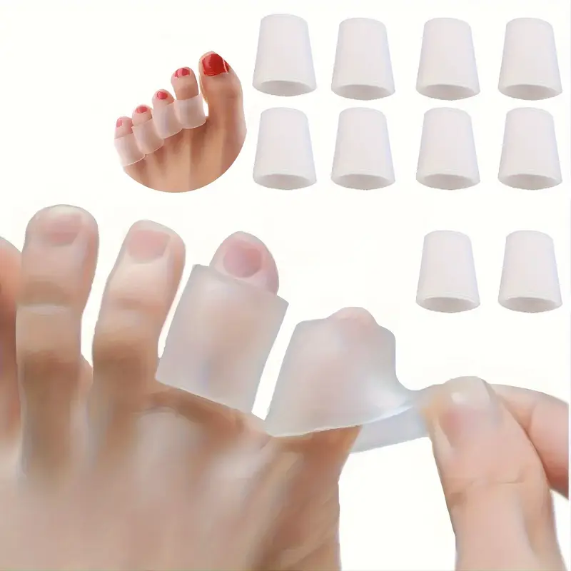 Sneaker Protector - 2/4/10/20 ชิ้นซิลิโคนป้องกันนิ้วเท้า, บรรเทาอาการปวดจากการเสียดสี, ป้องกันแผลพุพอง, เหมาะสำหรับรองเท้าส้นสูง