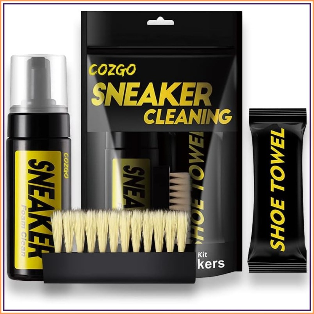 Shoe Cleaner - ชุดทำความสะอาดรองเท้าสำหรับรองเท้าผ้าใบ โฟมทำความสะอาดแบบไม่ใช้น้ำ 5.3 ออนซ์ พร้อมแปรงและผ้า ใช้ได้กับรองเท้าส่วนใหญ่
