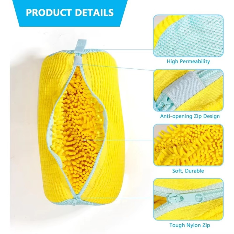 Sneaker Protector - ถุงซักรองเท้า ตาข่ายโพลีเอสเตอร์ ถุงซักผ้า บุรองกันรอยสำหรับรองเท้าผ้าใบ ซักเครื่องได้ ที่จัดระเบียบรองเท้า