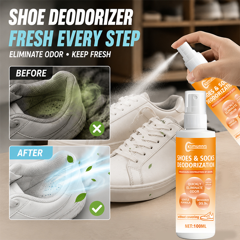 Sneaker Care Spray - สเปรย์ดับกลิ่นเท้า น้ำยาทำความสะอาดรองเท้าและถุงเท้า กลิ่นหอมสดชื่นยาวนาน ขจัดกลิ่นไม่พึงประสงค์