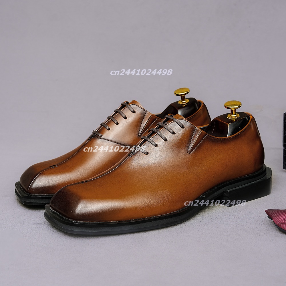 รองเท้าหนังสีน้ำตาลทรงสี่เหลี่ - Leather Shoe Polish บทวิจารณ์และราคา